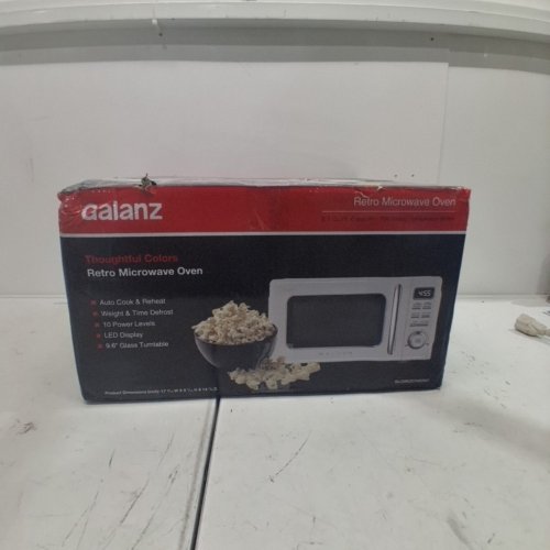 GALANZ RETRO STYLE DIGITAL MICROWAVE OVEN - 700W -0.7 CU. FT - WHITE (MODEL: GLCMKZ07WER07) image 10