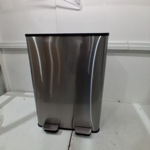 GARVEE DOUBLE-STEP PEDAL BIN WITH TWO CONTAINERS 30L EACH (60L TOTAL) - STAINLESS STEEL (MODEL: PHK_33UVUTRT) image 2