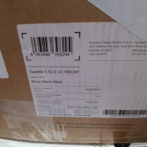 CYBEX GOLD GAZELLE S 2ND SEAT UNIT FOR STROLLER - MOON BLACK (MODEL: 522004819) image 3