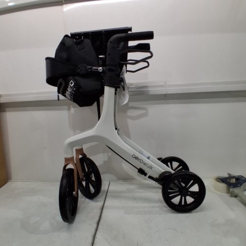 DRIVE MEDICAL AEROWALK ULTRA-LITE ROLLATOR WALKER - 31.5" TO 37.5" - 300LBS CAPACITY - WHITE (MODEL: 10277WT) image 2