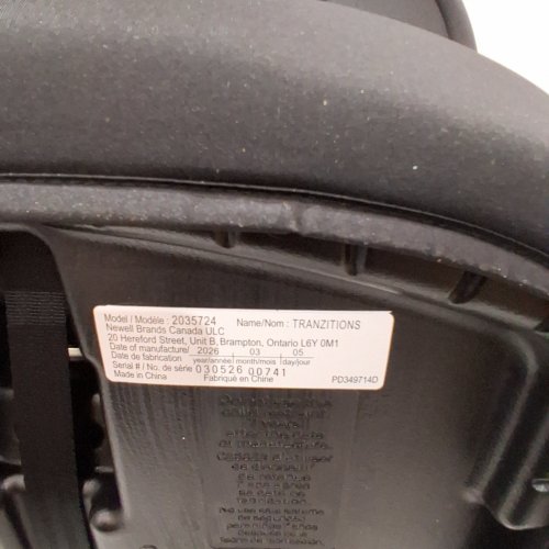 GRACO TRANZITIONS 3-IN-1 HARNESS/HIGHBACK/BACKLESS BOOSTER CAR SEAT - 100LBS MAX/CAP - PROOF/BLACK (MODEL: 2035724) image 2