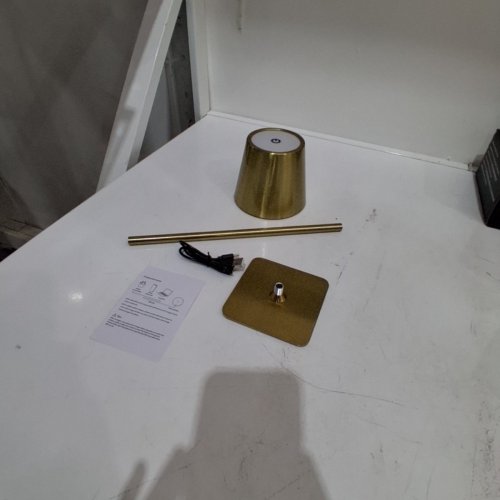 CORDLESS RECHARGEABLE LED TABLE LAMP WITH 3 LIGHT MODES - COPPER image 3