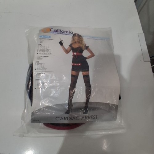 3PC WOMEN'S CALIFORNIA COSTUMES CARDIAC ARREST - XXL - BLACK/RED image 2