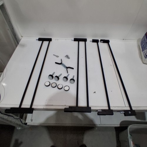 BABELIO EXTRA WIDE BABY GATE WITH CAT DOOR - 29"-48" X 30" - BLACK (MODEL: CB-M-101) image 3
