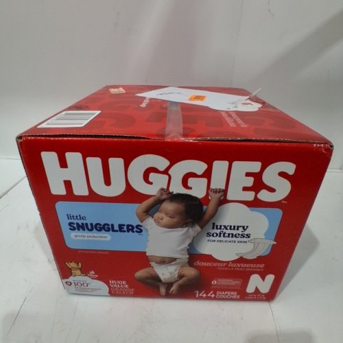 144PK HUGGIES LITTLE SNUGGLERS BABY DIAPERS - SIZE NEWBORN (UP TO 10 LBS) - WINNIE THE POOH image 2