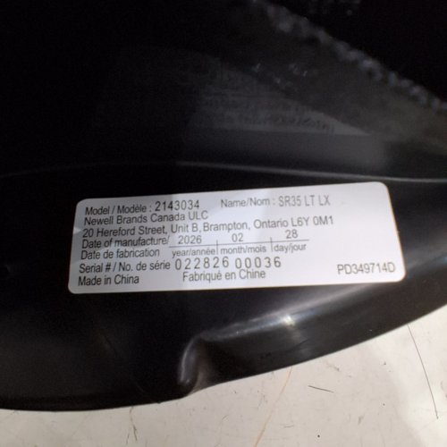 GRACO SNUGRIDE 35 LITE LX INFANT CAR SEAT - 4-35LBS CAPACITY - GOTHAM FASHION BLACK/GREY (MODEL: 2143034) image 2