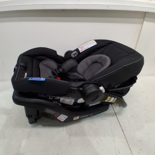 GRACO SNUGRIDE 35 LITE LX INFANT CAR SEAT - 4-35LBS CAPACITY - GOTHAM FASHION BLACK/GREY (MODEL: 2143034) image 3