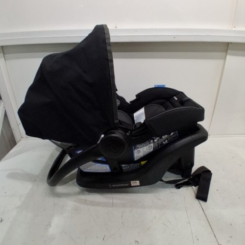 GRACO SNUGRIDE 35 LITE LX INFANT CAR SEAT - 4-35LBS CAPACITY - GOTHAM FASHION BLACK/GREY (MODEL: 2143034) image 5