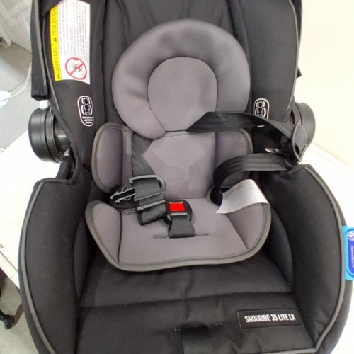 GRACO SNUGRIDE 35 LITE LX INFANT CAR SEAT - 4-35LBS CAPACITY - GOTHAM FASHION BLACK/GREY (MODEL: 2143034) image 6