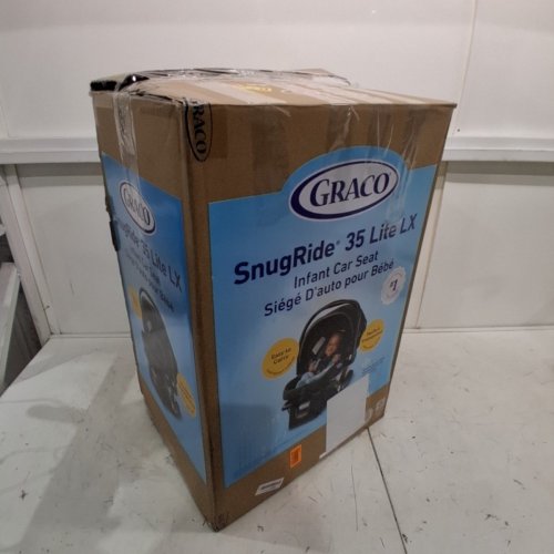 GRACO SNUGRIDE 35 LITE LX INFANT CAR SEAT - 4-35LBS CAPACITY - GOTHAM FASHION BLACK/GREY (MODEL: 2143034) image 7