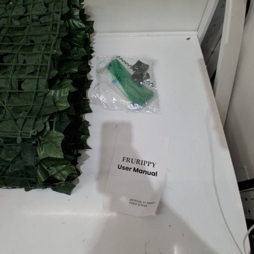 FRURIPPY ARTIFICIAL IVY PRIVACY FENCE SCREEN - 38" X 29FT 6" - GREEN image 2