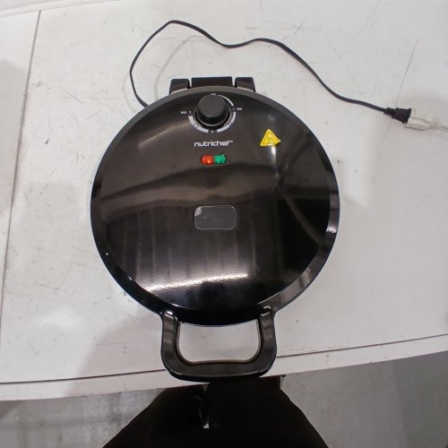 NUTRICHEF NON-STICK ELECTRIC MULTIPURPOSE PIZZA COOKER - 12" /1500W - BLACK (MODEL: ‎NCSW837BLACK) image 3