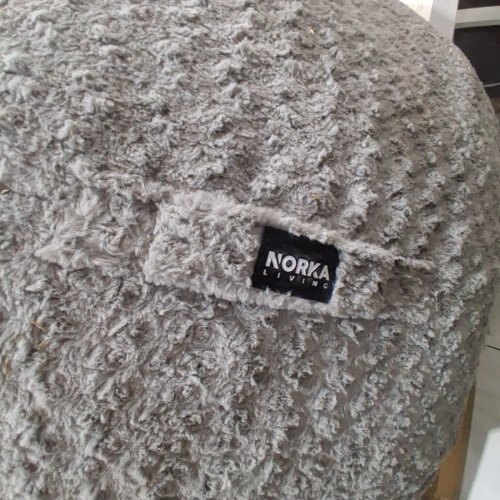 NORKA LIVING VOLA GIANT LOUNGER - 48" X 48" X 24" - GRAY (MODEL: 1793285) image 4
