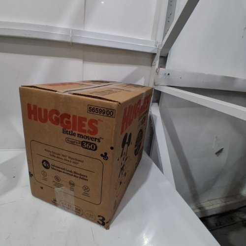 168PK HUGGIES LITTLE MOVERS DIAPERS HUGGFIT WITH 360° WAISTBAND - SIZE 3 image 2