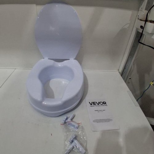 RAISED TOILET SEAT RISER - 4" RAISED - WHITE - (MODEL: FBL760600) image 2