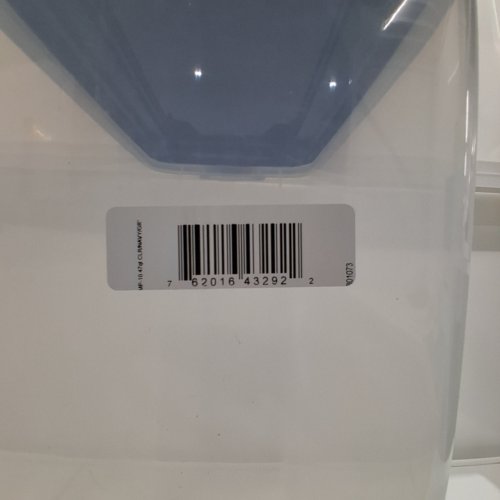 IRIS USA DOG FOOD STORAGE CONTAINER - UP TO 38LBS - CLEAR/NAVY BLUE image 2