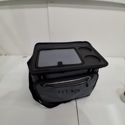 TITAN BY ARCTIC ZONE INSULATED COLLAPSIBLE COOLER WITH CUP HOLDERS - 14" X 10.2" X 13" - GREY (MODEL: 1740589) image 3