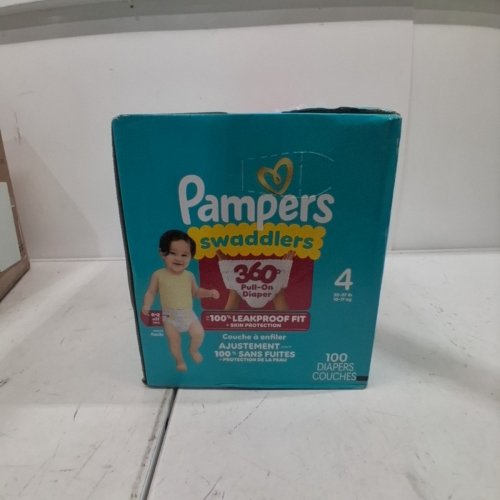 100PK PAMPERS SWADDLERS 100% LEAKPROOF DISPOSABLE BABY DIAPERS - SIZE 4 image 3