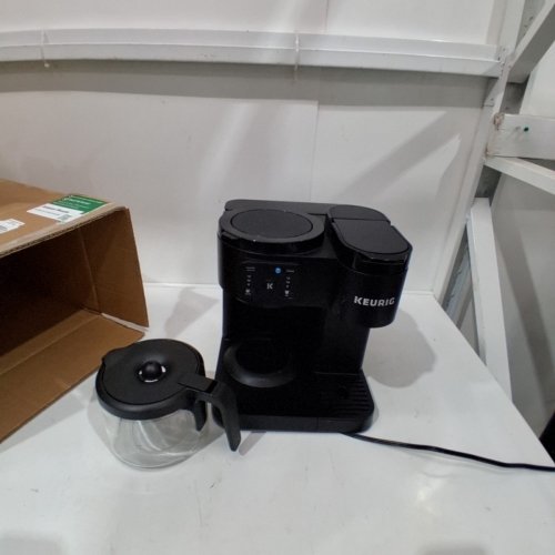 KEURIG K-DUO ESSENTIALS HOT AND ICED COFFEE MACHINE FOR SINGLE SERVE K-CUP PODS AND 12 CUP CARAFE COFFEE MAKER - BLACK (MODEL: K5500) image 3