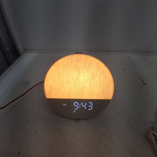 LETMEJOY SUNRISE ALARM CLOCK & SLEEP SOUND MACHINE WITH RGB LIGHTS - BLUETOOTH SPEAKER - WHITE (MODEL: YF-04) image 3