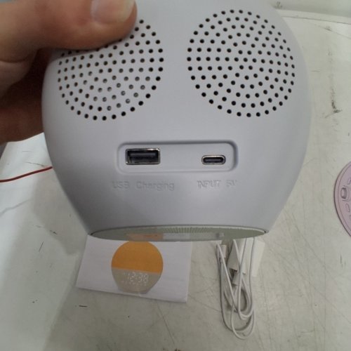 LETMEJOY SUNRISE ALARM CLOCK & SLEEP SOUND MACHINE WITH RGB LIGHTS - BLUETOOTH SPEAKER - WHITE (MODEL: YF-04) image 7