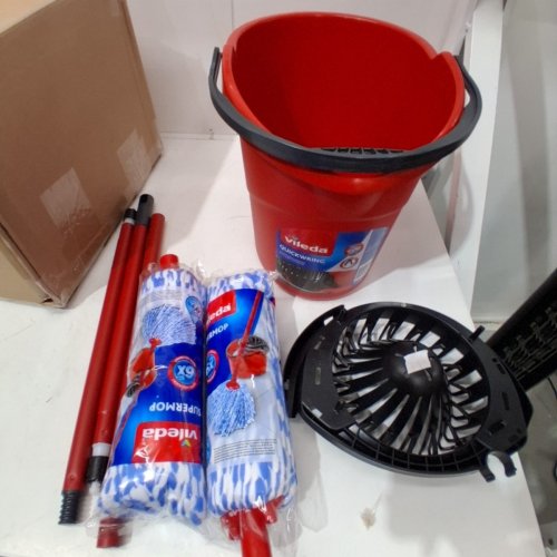 VILEDA QUICKWRING BUCKET WITH TORSION WRINGER - RED (MODEL: 4038121) image 2