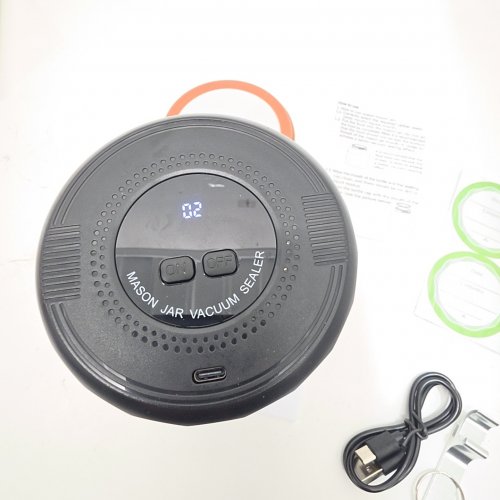 M11 MASON JAR VACUUM SEALER - ELECTRIC MASON JAR VACUUM SEALER KIT - BLACK image 2