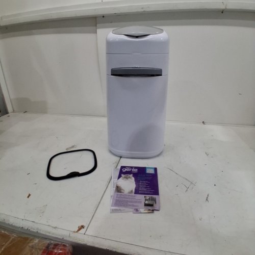 LITTER GENIE PAIL STYLE CAT LITTER WASTE DISPOSAL SYSTEM - WHITE/GREY (MODEL: 00666594210890) image 2