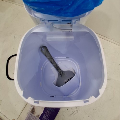 LITTER GENIE PAIL STYLE CAT LITTER WASTE DISPOSAL SYSTEM - WHITE/GREY (MODEL: 00666594210890) image 4