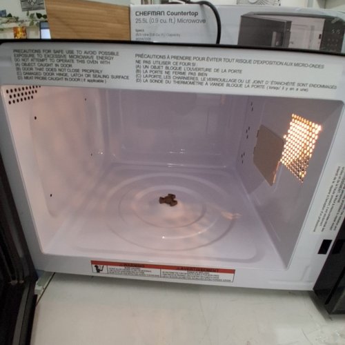 CHEFMAN COUNTERTOP MICROWAVE OVEN WITH CHILD SAFETY LOCK - 0.9 CU.FT 900W - BLACK (MODEL: RJ55-9-V2-CA) image 5