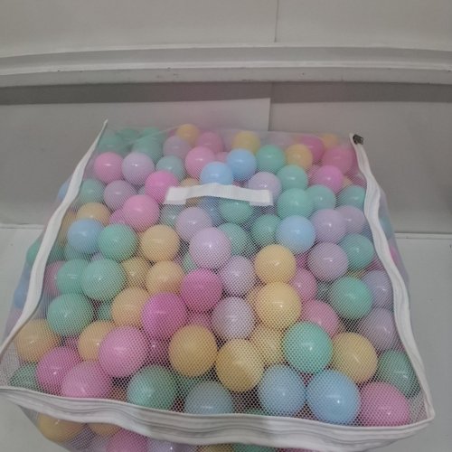 1000PK AMAZON BASICS BPA FREE PLASTIC BALL-PIT BALLS WITH STORAGE BAG - 2.3" DIAMETER - PASTEL COLORS image 3