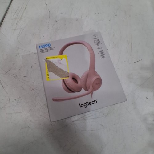 LOGITECH H390 WIRED USB STEREO HEADSET WITH NOISE CANCELLING MICROPHONE - PINK (MODEL: A00146) image 3