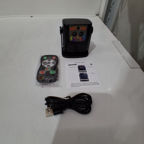 MINI PARTY LIGHT PROJECTOR - 3" - BLACK image 4
