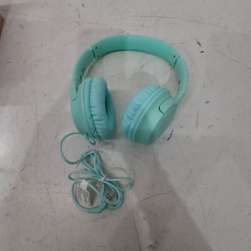 KID'S MPOW WIRED FOLDABLE HEADPHONES WITH VOLUME CONTROL - TEAL (MODEL: BH428A) image 2