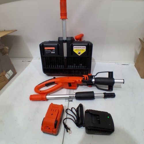 VOLTASK CORDLESS ELECTRIC SNOW SHOVEL WITH BATTERY & CHARGER - 13" - 24V - BLACK/ORANGE (MODEL: CSS001-130OR-CAVK/SS-20B) image 3