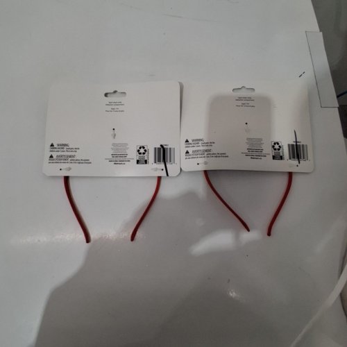 2PK DEVIL HORN HEADBANDS - RED image 3