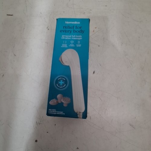 HOMEDICS PERSONAL 3-PSEED FULL BODY VIBRATION MASSAGER WITH 3 ATTATCHMENTS - WHITE (MODEL: HHP-233J) image 5