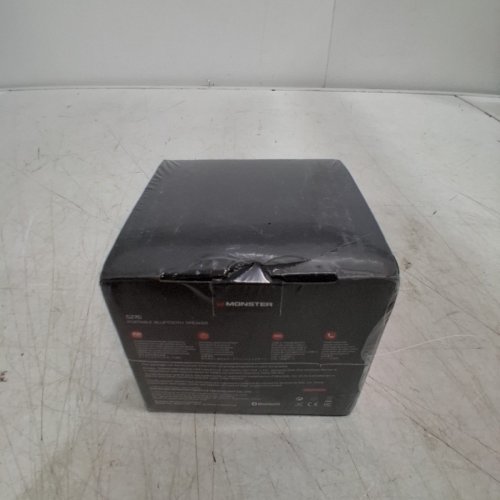 MONSTER S270 MINI PORTABLE BLUETOOTH SPEAKER - 360° SURROUND SOUND, BLUETOOTH 6.0, RGB LIGHTS, IPX6 WATERPROOF - GREY/BLACK (MODEL: MS62136) image 3