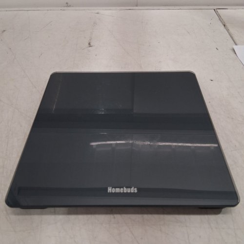 HOMEBUDS DIGITAL BATHROOM SCALE CRYSTAL CLEAR - 400LBS CAPACITY - DARK BLUE (MODEL: HB905) image 3