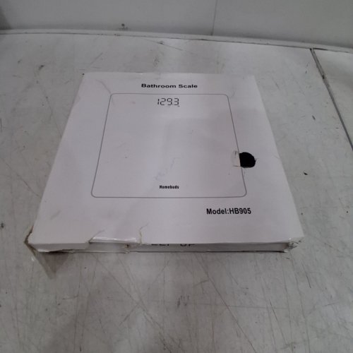 HOMEBUDS DIGITAL BATHROOM SCALE CRYSTAL CLEAR - 400LBS CAPACITY - DARK BLUE (MODEL: HB905) image 5