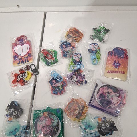 16PK ASSORTED ANIME KEYCHAINS - MULTICOLOR image 2