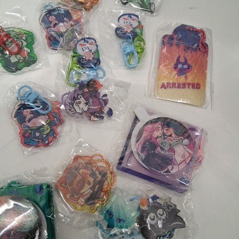 16PK ASSORTED ANIME KEYCHAINS - MULTICOLOR image 3