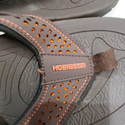 HOBIBEAR THONG FLIP FLOP SANDALS - SIZE 11.5 - BROWN/ ORANGE image 2