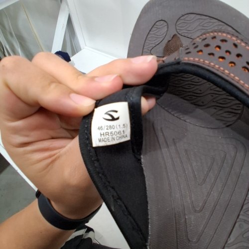 HOBIBEAR THONG FLIP FLOP SANDALS - SIZE 11.5 - BROWN/ ORANGE image 5