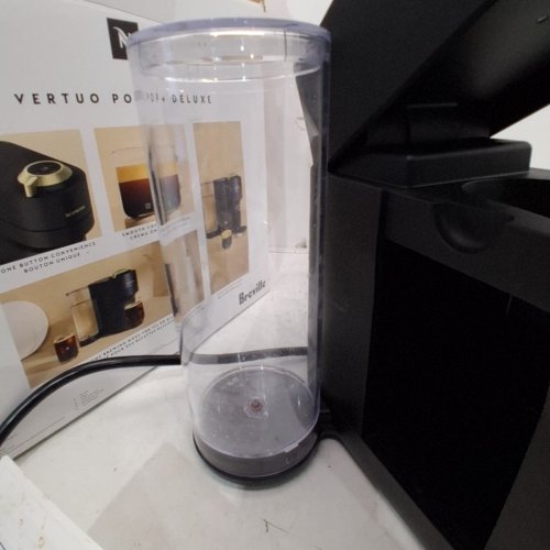BREVILLE NESPRESSO VERTUO POP+ DELUXE COFFEE AND ESPRESSO MACHINE - MATTE BLACK/GOLD (MODEL: BNV125MTB) image 4