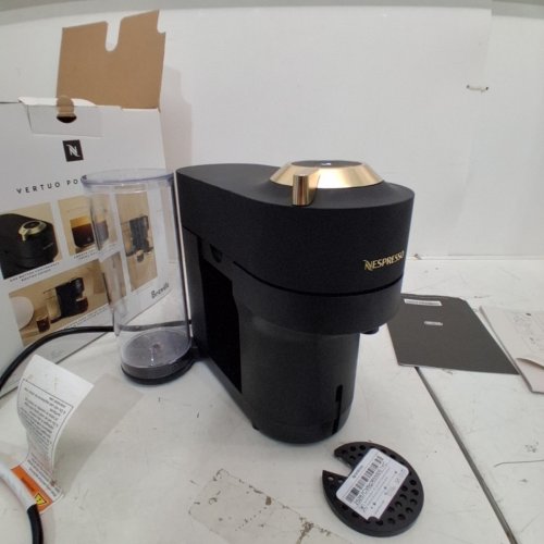 BREVILLE NESPRESSO VERTUO POP+ DELUXE COFFEE AND ESPRESSO MACHINE - MATTE BLACK/GOLD (MODEL: BNV125MTB) image 5