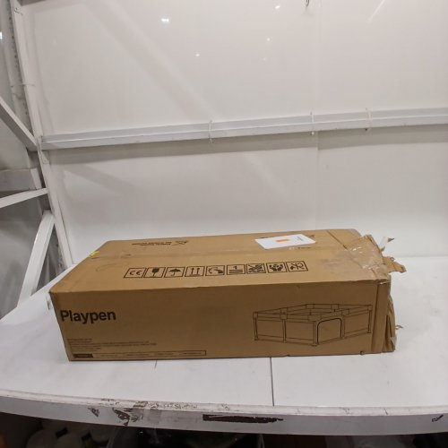 BABY PLAYPEN/FENCE - INDOOR/OUTDOOR ACTIVITY CENTER, 59" X 71" - BEIGE (MODEL: PLAYPEN-GREY-01) image 2