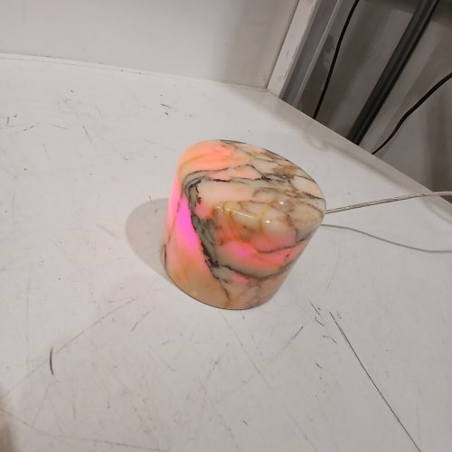 MARBLE TOUCH LAMP BEDSIDE TABLE NIGHT LIGHT - USB RECHARGEABLE - CREAM image 2