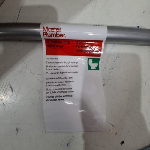 MASTER PLUMBER PROFESSIONAL TOILET AUGER - 3FT (MODEL: 47030) image 3