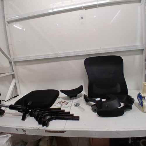 SPRDENG ERGONOMIC OFFICE CHAIR WITH TWO-WAY ADJUSTABLE LUMBAR SUPPORT & HEADREST - 24" X 25.98" X 45.67" - BLACK/GREY (MODEL: D01) image 2